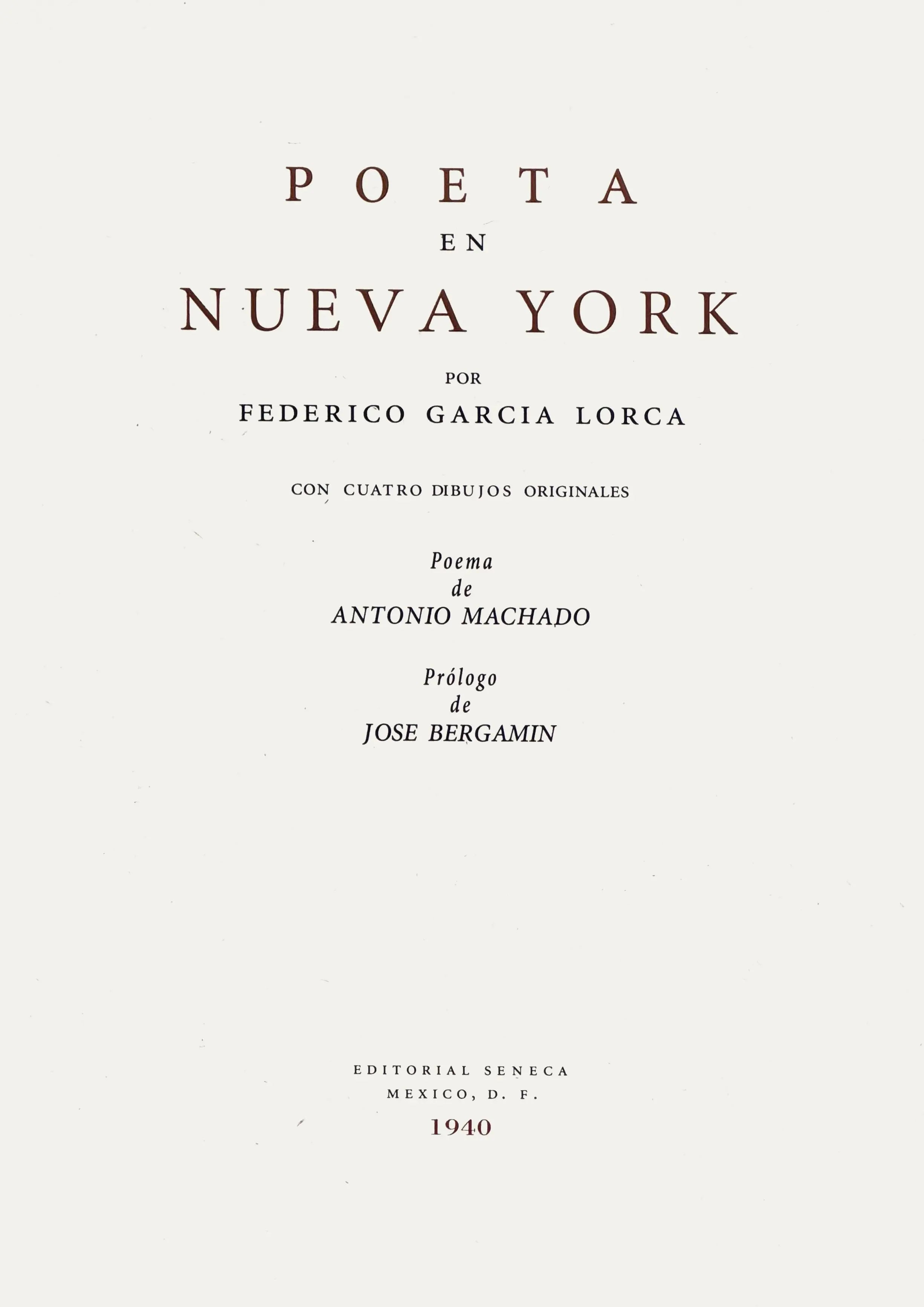 Poeta En Nueva York